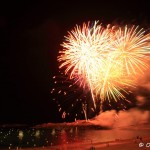 Feu d'artifice, 24h de la voile, Trégastel 2014 (7820)